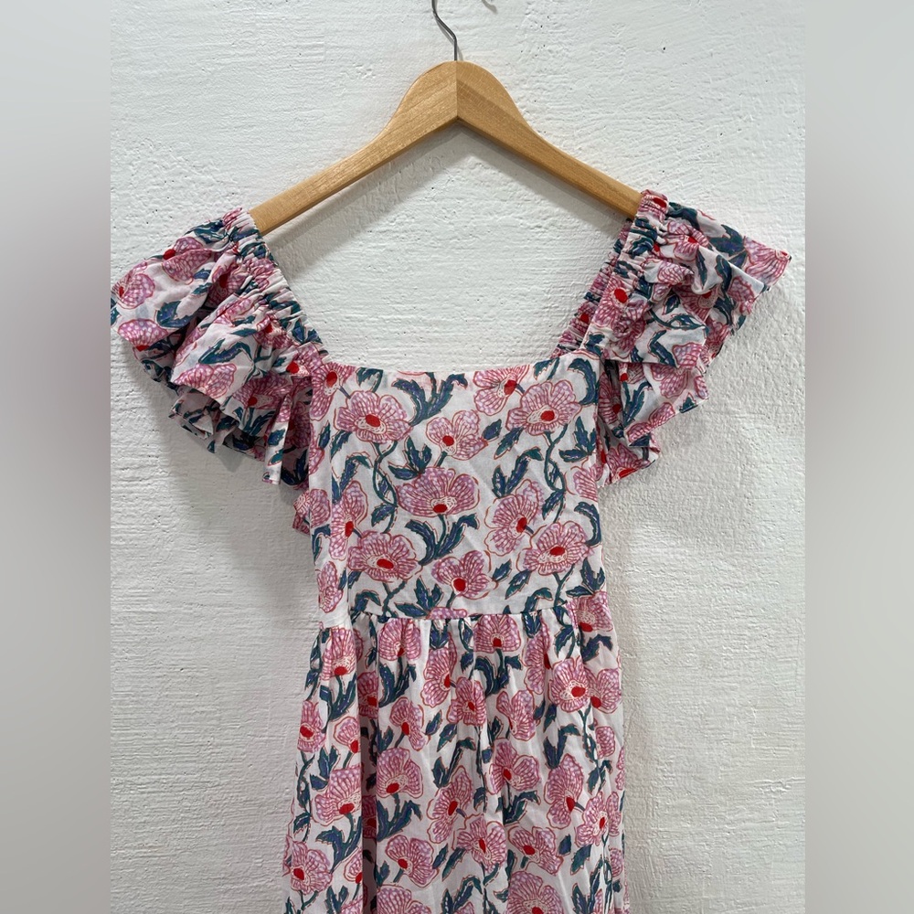 Oliphant Flirty Tie Back Maxi Lucia Pink - Picture 3 of 5